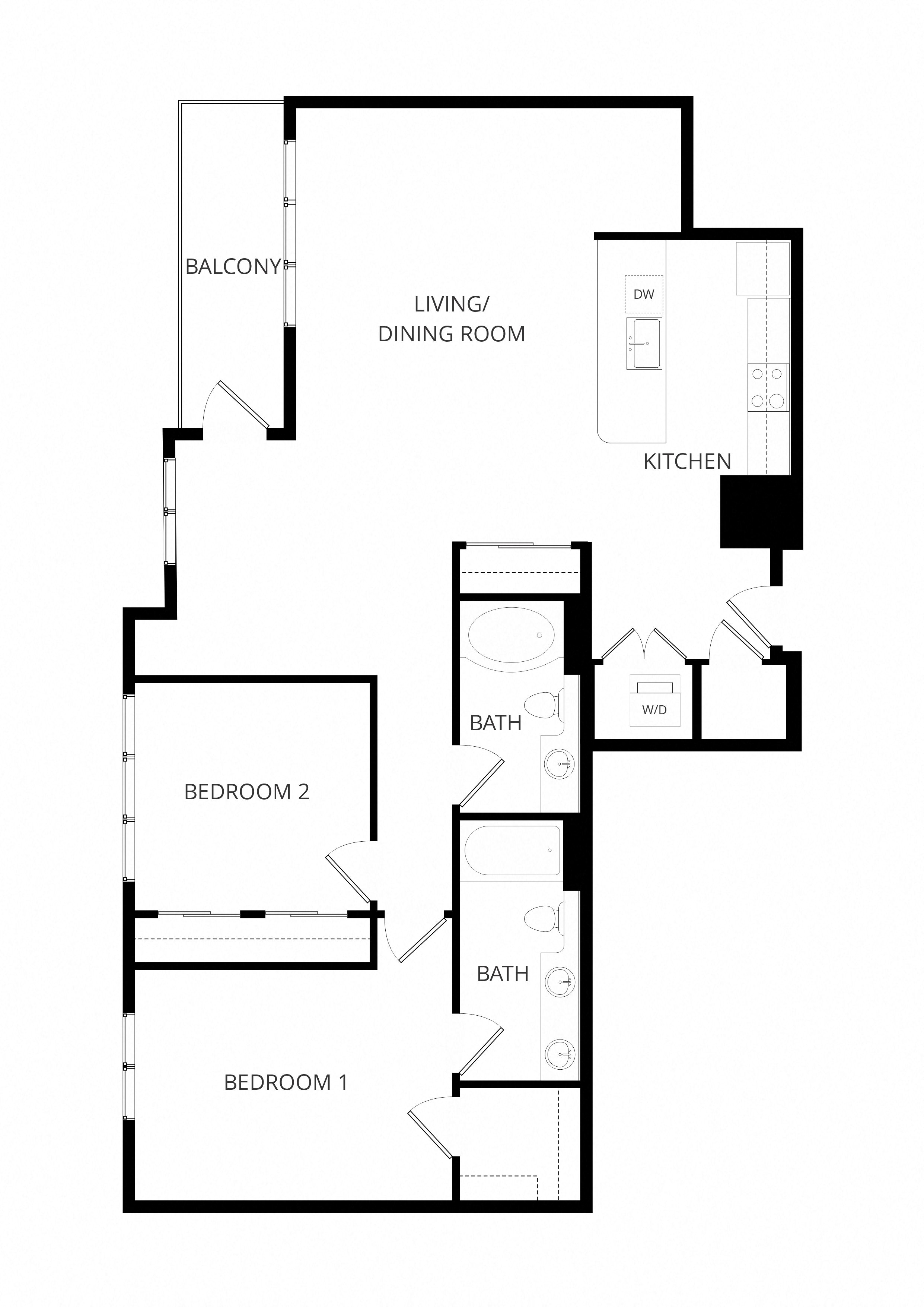 C18 2x2 floor plan